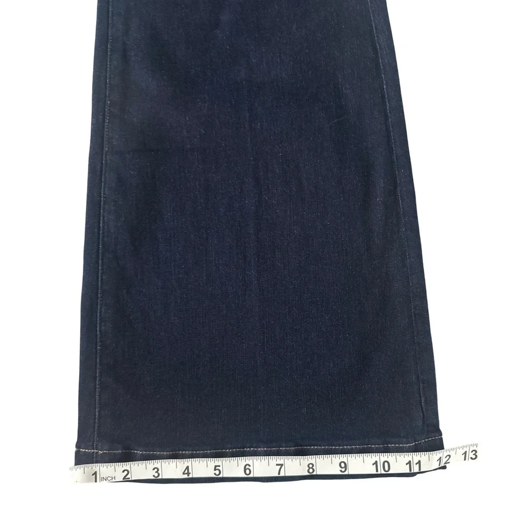 White House Black Market WHBM High-Rise Mariner Wide Leg Jeans Sailor Dark Sz 8 - Picture 6 of 15